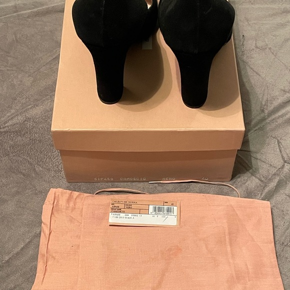 New Miu Miu Calzature Donna Suede Pumps Size 40 - Picture 2 of 7